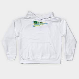 Portland Flag Pennant Kids Hoodie